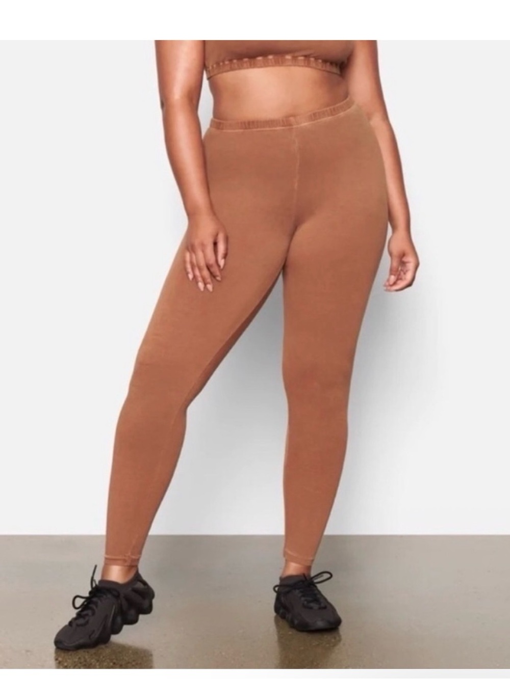 SKIMS Outdoor Leggings Set in Malachite & Camel 3x&4x